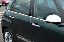 Fiat 500/500L 2013–2022 Okenní lišty (6 ks, nerez) fotografie 1