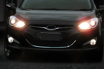 Hyundai I-40 2011–2019 Chromový rámeček masky chladiče (1 ks, nerez) fotografie 1