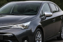 Toyota Avensis 2009–2018 Chromové kryty zpětných zrcátek (2 ks, nerez) fotografie 1