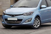 Hyundai I-20 2012–2014 Lišty na masku chladiče (2 ks, nerez) fotografie 1