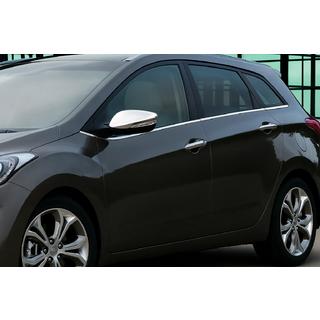 Chromované kryty zrcátek s výřezem pro směrovku (2 ks) Hyundai I-30 2012–2017 fotografie 1