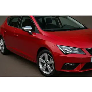 Nerezové kryty zpětných zrcátek (2 ks) Seat Leon 2013–2020 fotografie 2