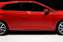 Seat Leon 2013–2020 Lišty bočních oken (3dveřové, 6 ks, nerez) fotografie 1