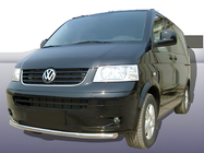 Volkswagen T5 Caravelle 2004–2010 Přední ochranný rám jednoduchý (nerez) 60 mm fotografie 2