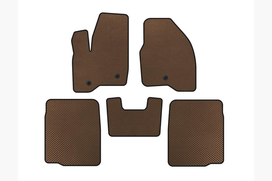 Ford Explorer 2011–2019 EVA autokoberce do interiéru (2 řady, 2011-2015, hnědé) Image