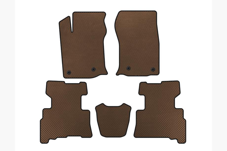 Toyota 4Runner 2009–2024 EVA autokoberce do interiéru (2 řady, 2014-2024, 7místné, hnědé) Image