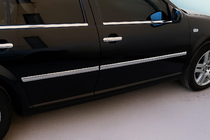 Volkswagen Bora 1998–2004 Vnější ozdobné lišty oken (4 ks, nerez) Sedan fotografie 1