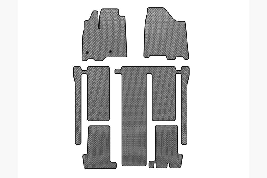 Toyota Sienna 2010–2020 EVA autokoberce do interiéru (3 řady, šedé) Image