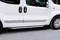 Opel Combo 2012–2018 Boční nášlapy Allmond Grey (2 ks, hliník) fotografie 1