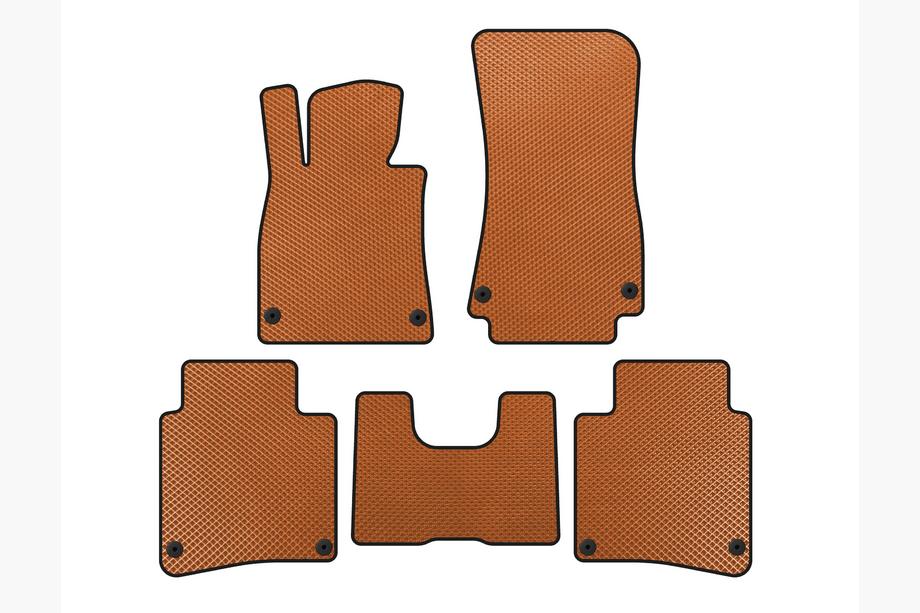 Mercedes S-Class W222 2013–2022 EVA autokoberce do interiéru (2017-2020, SD, dlouhý rozvor, oranžové) Image