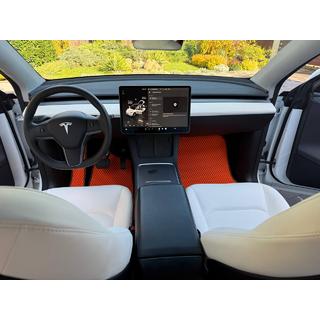 EVA autokoberce do interiéru (2020-2024, oranžové) Tesla Model Y 2020– fotografie 2
