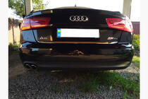 Audi A6 C7 2011–2017 Nerezová lišta na hranu víka kufru OmsaLine – italská nerezová ocel fotografie 3
