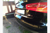 Audi A6 C7 2011–2017 Nerezová lišta na hranu víka kufru OmsaLine – italská nerezová ocel fotografie 2