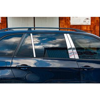 Nerezové lišty sloupků dveří BMW X5 E70 2007–2013 fotografie 4