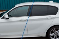 BMW řada 1 F20/F21 2011–2019 Okenní lišta (nerezová) fotografie 12