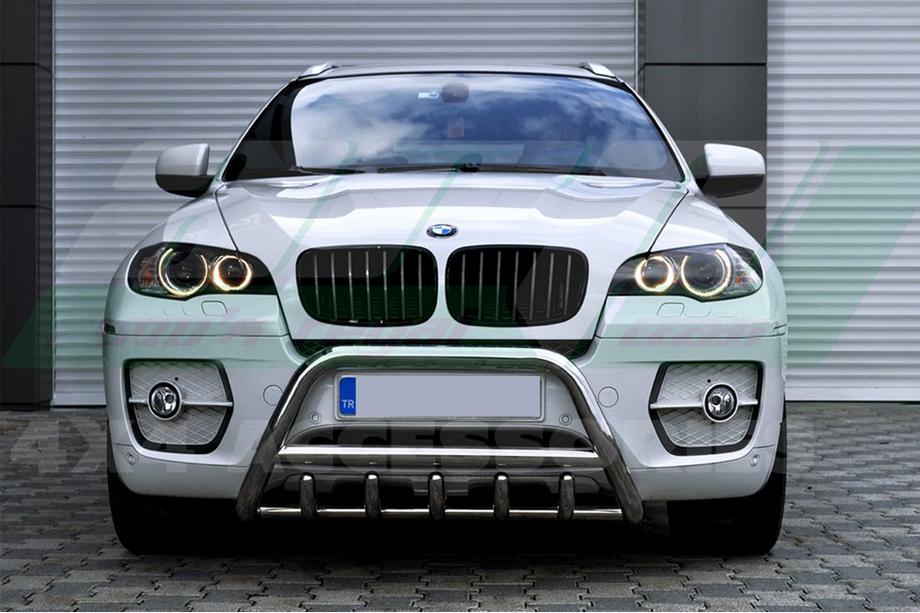 BMW X5 E70 2007–2013 Přední ochranný rám (bull bar) WT003 (nerez) Image