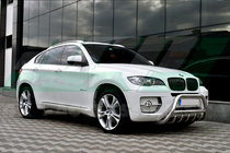 BMW X6 E71 2008–2014 Přední ochranný rám (bull bar) WT003 (nerez) 50 mm fotografie 2