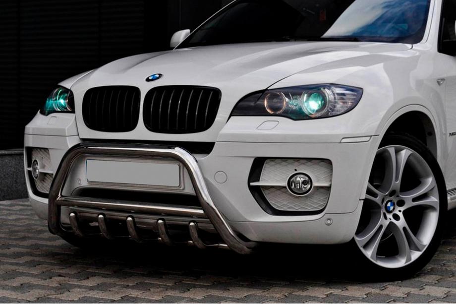 BMW X6 E71 2008–2014 Přední ochranný rám (bull bar) WT003 (nerez) 50 mm Image
