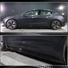 Tesla Model 3 2017– Prahové nástavce V4 (2017-2023, karbon) fotografie 5