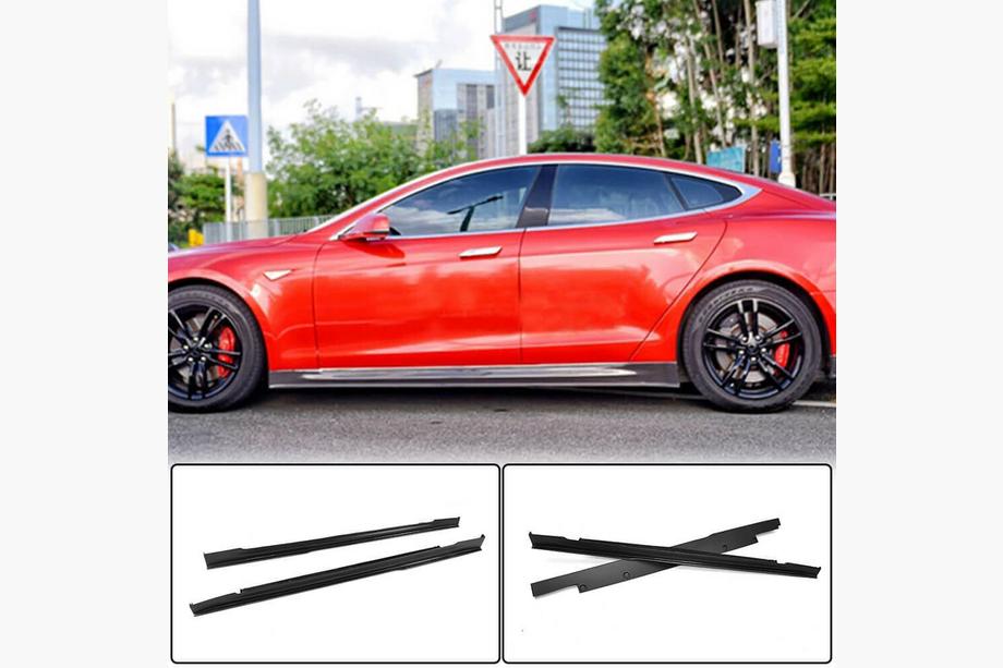 Tesla Model S 2012– Kryty prahů Carbon V3 (2014-2020) Fotografie 1