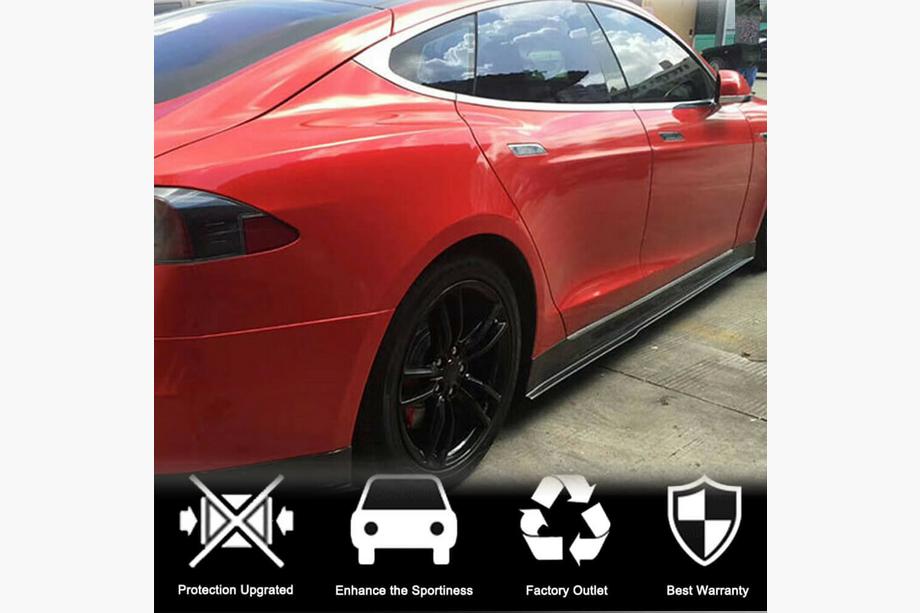 Tesla Model S 2012– Kryty prahů Carbon V3 (2014-2020) Fotografie 2