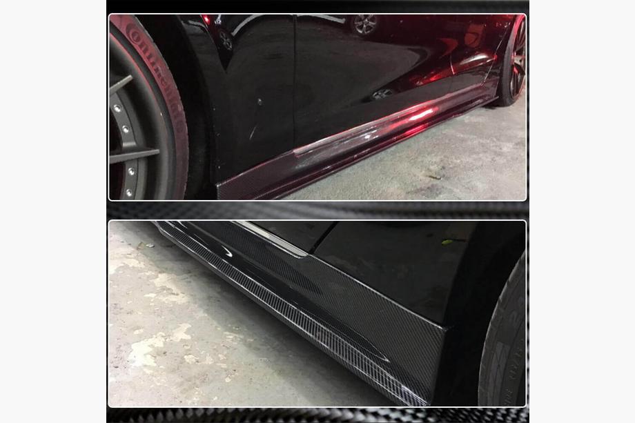 Tesla Model S 2012– Kryty prahů Carbon V3 (2014-2020) Fotografie 4