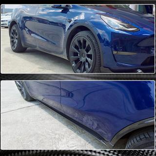 Prahové nástavce V2 (2020-2025, karbon) Tesla Model Y 2020– fotografie 4