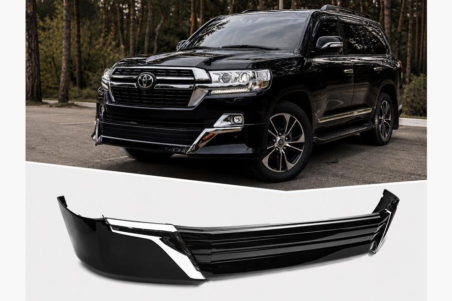 Toyota Land Cruiser 200 2007–2021 Přední lip spoiler 2016↗ (Executive 2021) Bílá barva Image