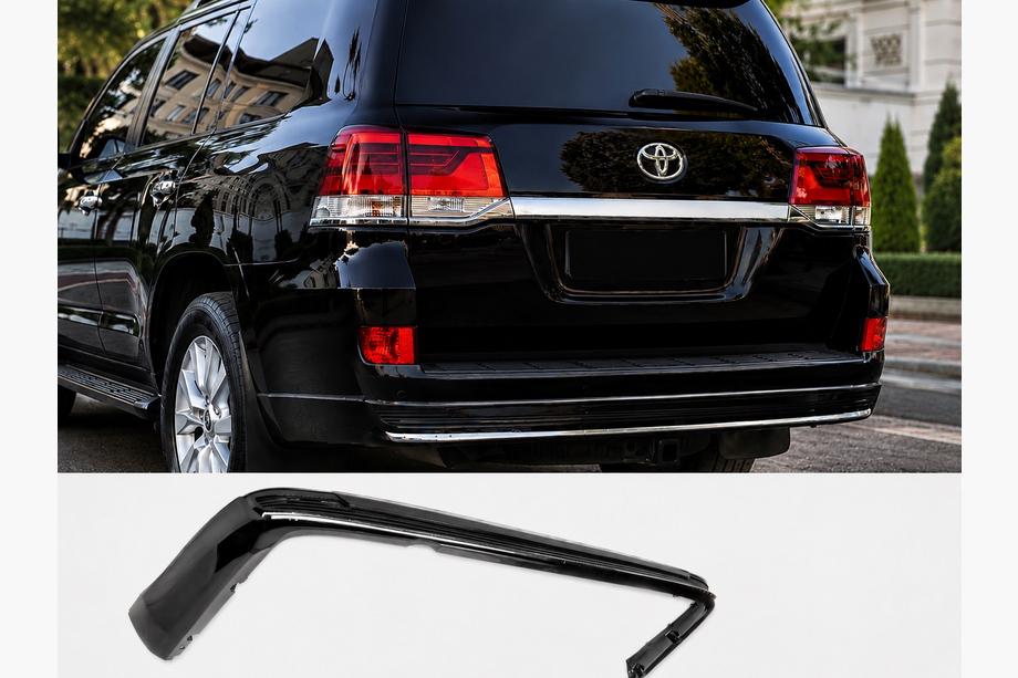 Toyota Land Cruiser 200 2007–2021 Zadní difuzor s chromem 2016-2021 (Executive 2019/2021) Bílá barva Image