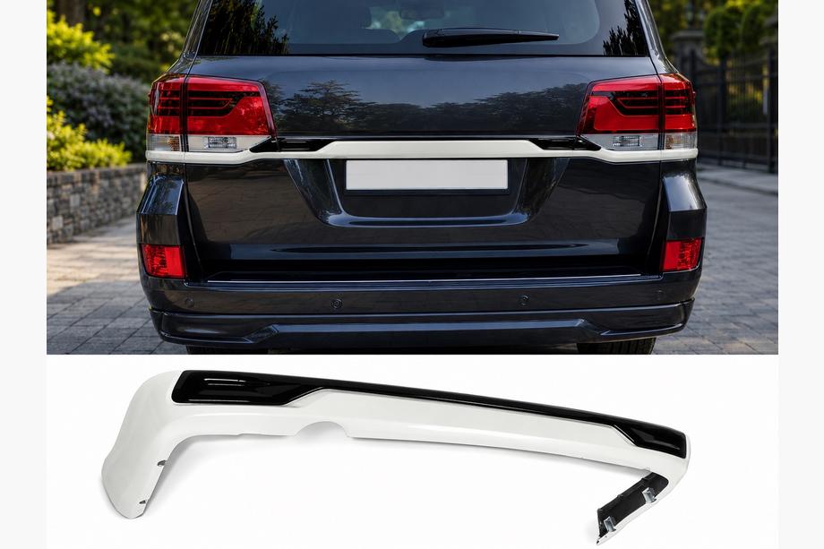 Toyota Land Cruiser 200 2007–2021 Zadní difuzorový nástavec 2016-2021 (Executive 2016) Bílá barva Image