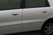 Chevrolet Lanos 1998–2017 Nerezové kryty klik dveří Chromovaný plast fotografie 4