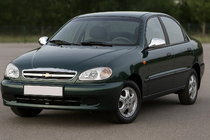 Chevrolet Lanos 1998–2017 Nerezové kryty zpětných zrcátek fotografie 1