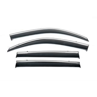Okenní deflektory s chromovanou lištou Niken Luxury (SD, 4 ks) Mazda 6 2003–2008