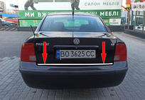 Volkswagen Passat B5 1997–2005 Lišta hrany víka kufru SD 1996-2001 (nerez) fotografie 1