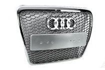 Audi A6 C6 2004–2011 Přední maska RS-style (šedá s chromem) fotografie 6
