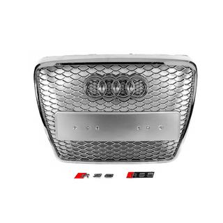Přední maska RS-style (šedá s chromem) Audi A6 C6 2004–2011 fotografie 1
