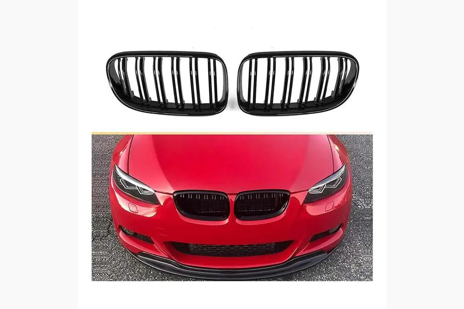 BMW řada 3 E92/E93 2006–2013 M-Look ledvinky (pro 2007-2010 non-M / 2008-2013 M3, lesklá černá) Fotografie 2