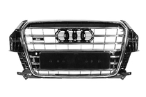 Audi Q3 2011–2019 Přední maska chladiče SQ3 (2011-2015, černá s chromem) fotografie 1
