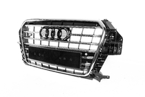 Audi Q3 2011–2019 Přední maska chladiče SQ3 (2011-2015, černá s chromem) fotografie 2