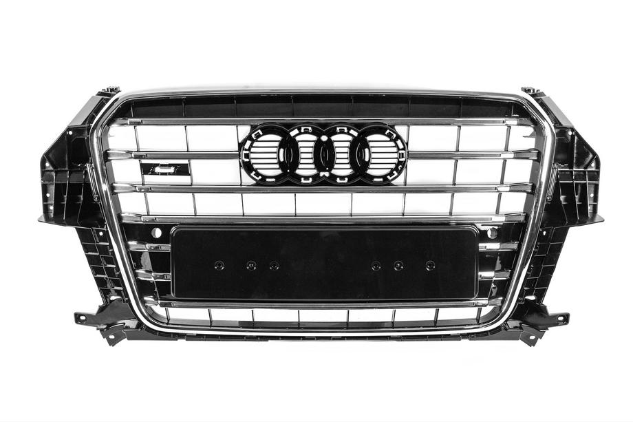 Audi Q3 2011–2019 Přední maska chladiče SQ3 (2011-2015, černá s chromem) Image