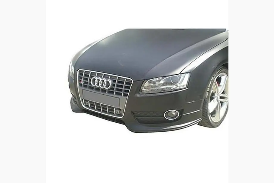 Audi A5 2007–2015 Lip spoiler na přední nárazník DPT Flap (2007-2011, černý lesk) Image