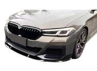 BMW řada 5 G30/G31 2017–2023 Nástavec předního nárazníku DPT Lip V2 (pro M-Performance 2020-2024, lesklá černá) fotografie 1