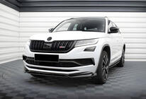 Skoda Kodiaq 2016–2023 Přední lip spoiler DPT (lesklá černá) fotografie 2