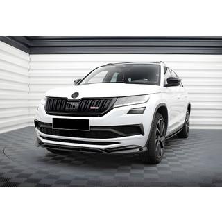 Přední lip spoiler DPT (lesklá černá) Skoda Kodiaq 2016–2023 fotografie 2