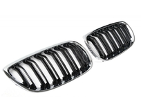 BMW řada 3 E92/E93 2006–2013 Ledvinky M-Look (pro 2005-2009, lesklá černá s chromovým rámečkem) fotografie 2