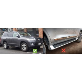 Přední lapače nečistot (2 ks, pro prahy bez podsvícení) Toyota Land Cruiser 200 2007–2021 fotografie 1