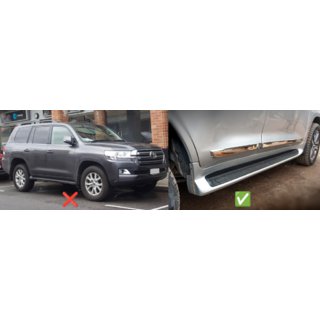Přední zástěrky (sada 2 ks, pro prahy s podsvícením) Toyota Land Cruiser 200 2007–2021 fotografie 2