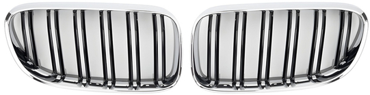 BMW řada 3 E92/E93 2006–2013 M-Look ledvinky (pro 2010-2013, černý lesk s chromovým lemem) fotografie 2