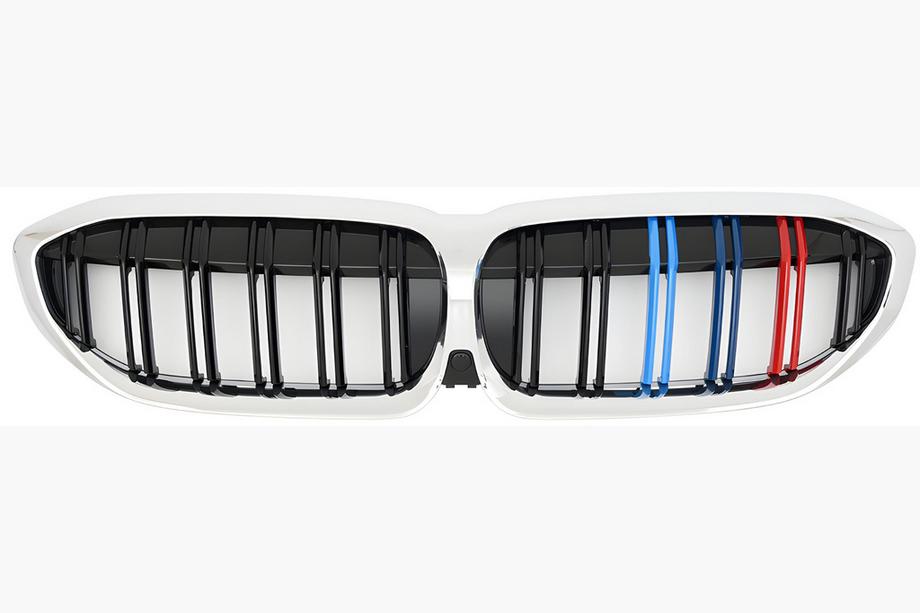 BMW řada 3 G20/G21 2018– Ledvinky M-Look V2 (2018-2022, M-Color s chromovým lemem) Fotografie 2