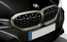 BMW řada 3 G20/G21 2018– Ledvinky Diamond Silver (2018-2022, matný chromový rámeček) fotografie 1